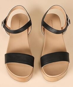 Two-Strap Platform Sandal